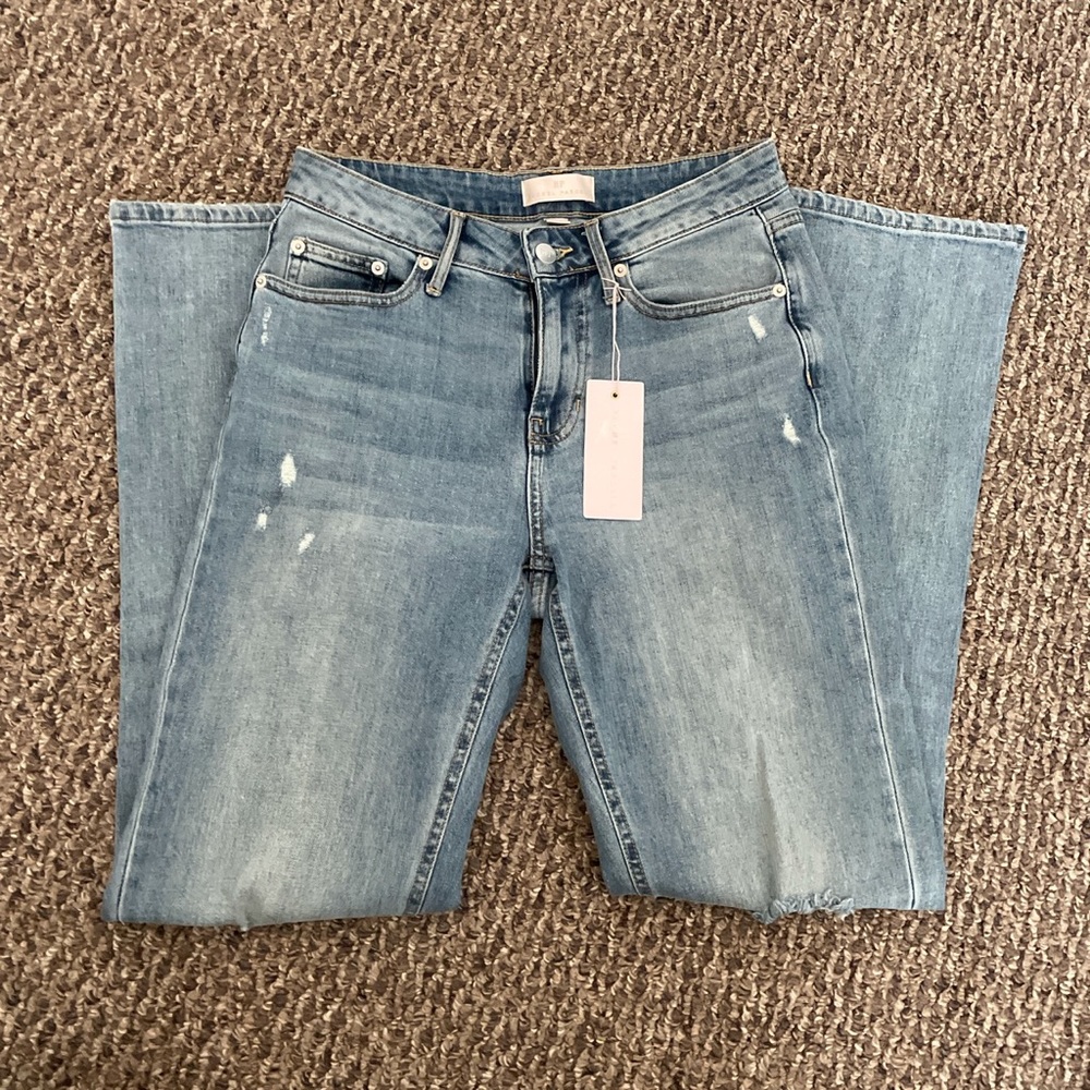 straight leg jeans
